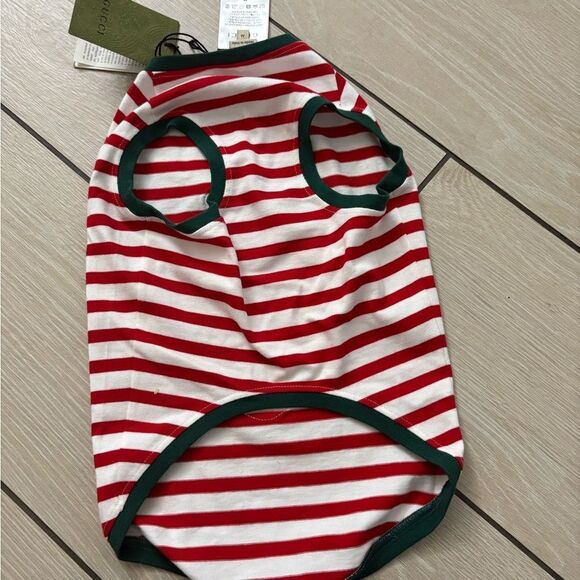 Brand new with tags Striped Red and White Dog Sweater size m - Picture 8 of 8